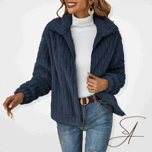 Odile | Dames Teddy Revers Rits Vest