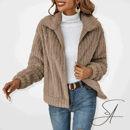 Odile | Dames Teddy Revers Rits Vest